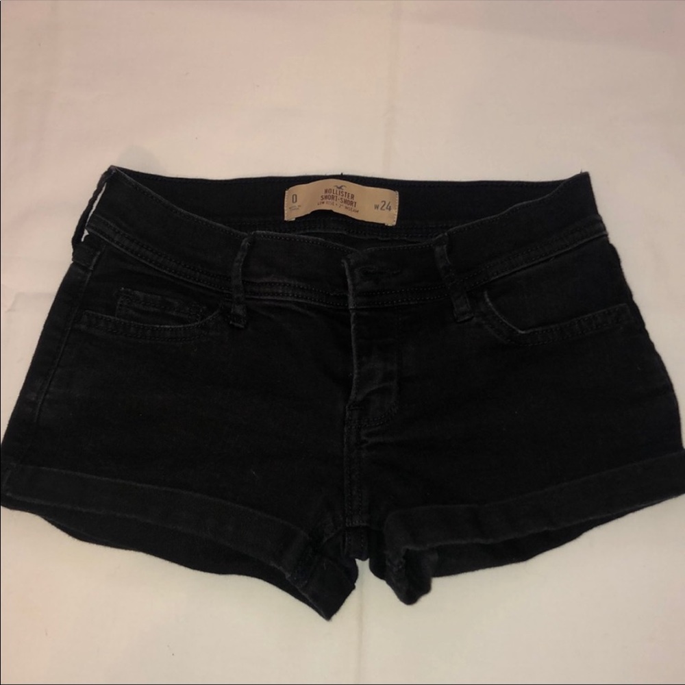 Hollister Black Jean Shorts